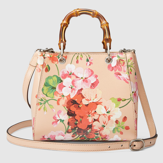 Gucci Bamboo Shopper Mini Blooms Bag 368823 CWB1N 5770