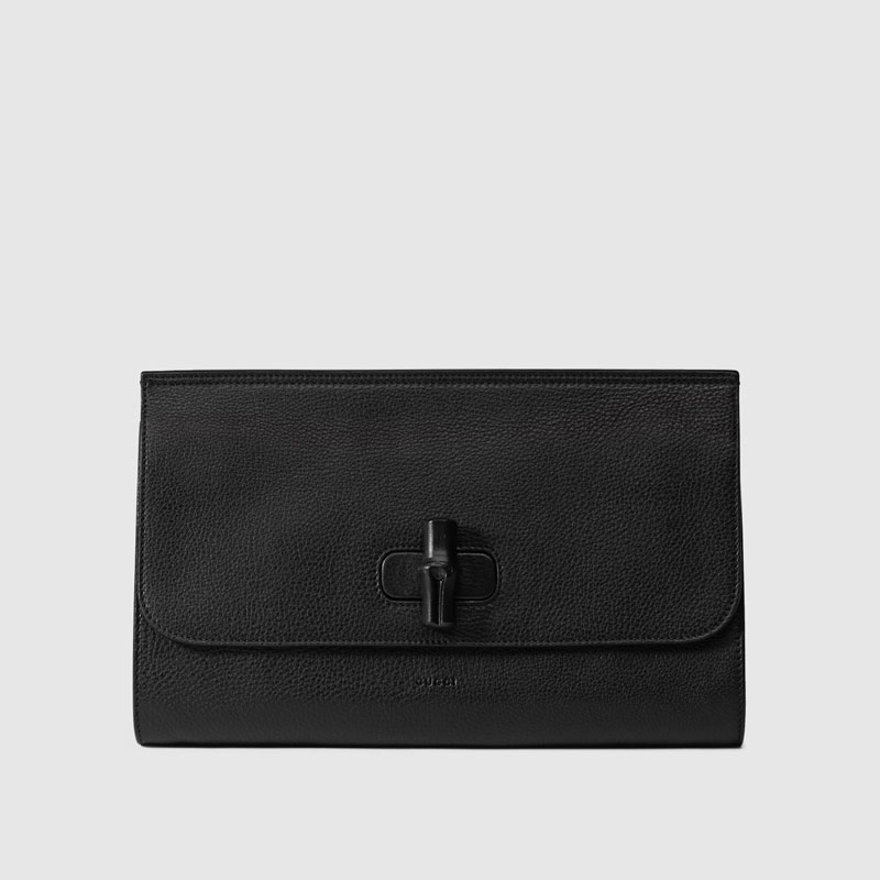 Gucci Bamboo daily leather clutch