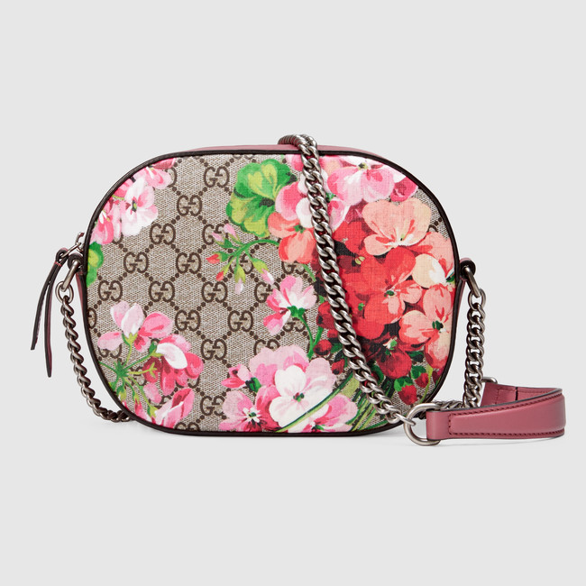 Gucci Blooms GG Supreme mini chain bag 409535 KU2IN 8693