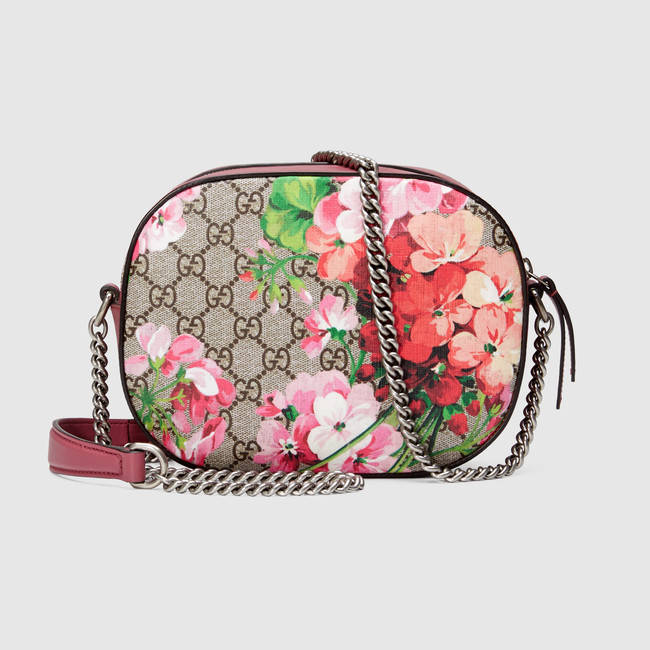 Gucci Blooms GG Supreme mini chain bag 409535 KU2IN 8693