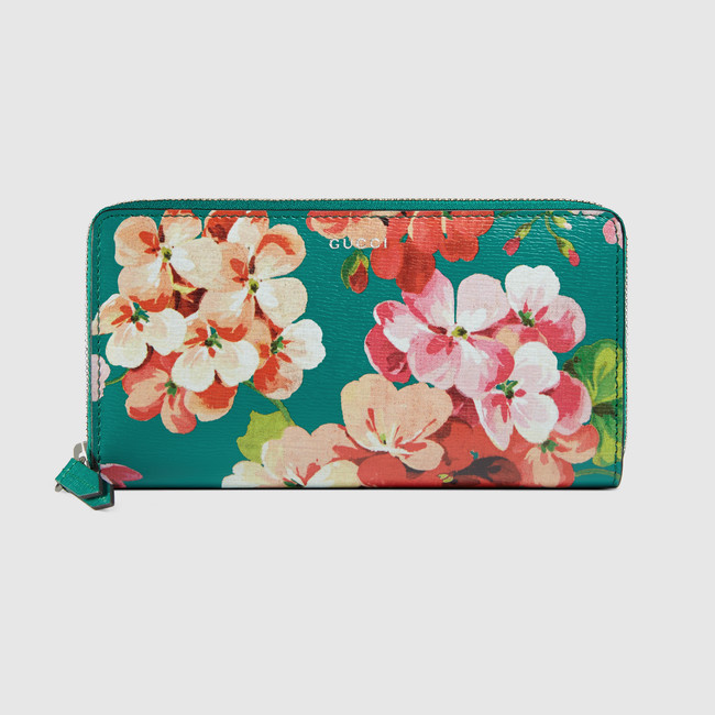 Gucci Blooms print zip around wallet 410102 CWB1N 3163