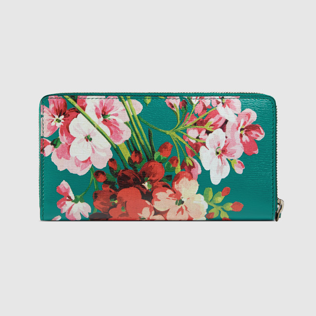 Gucci Blooms print zip around wallet 410102 CWB1N 3163