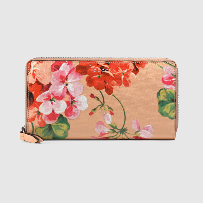 Gucci Blooms print zip around wallet 410102 CWB1N 5770