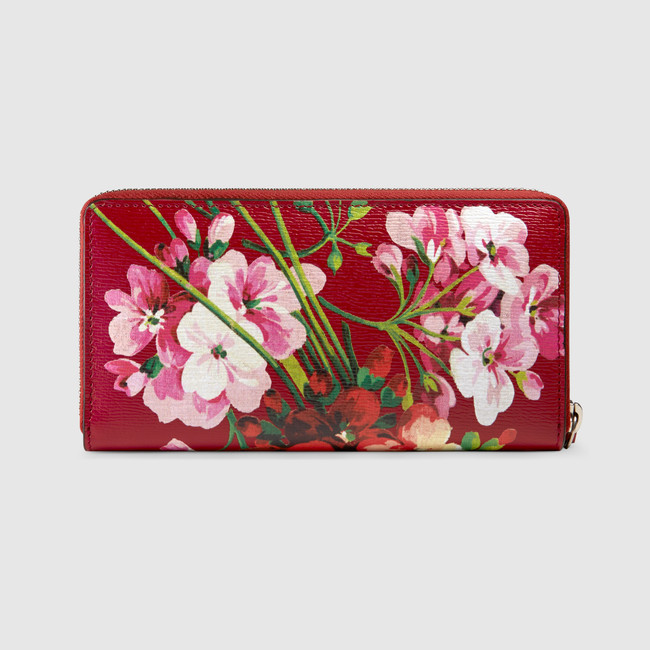 Gucci Blooms print zip around wallet 410102 CWB1N 6469