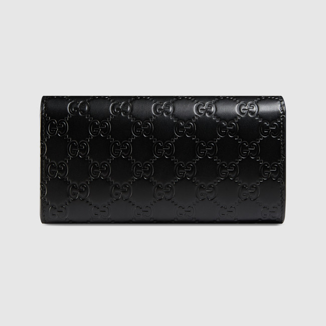 Gucci Bow Gucci Signature continental wallet 388679 CWC1G 1000