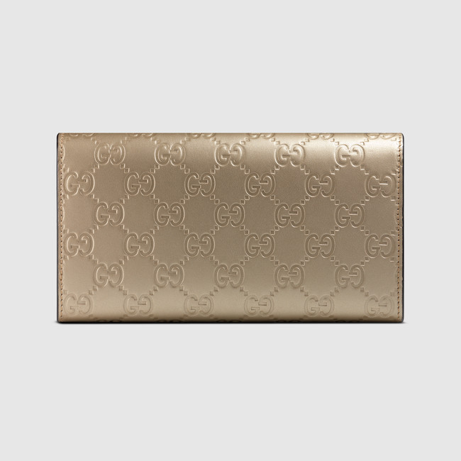 Gucci Bow Gucci Signature continental wallet 388679 CX01G 9504