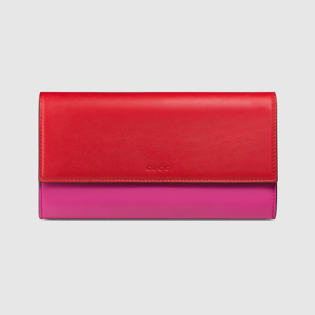 Gucci Contrast leather continental wallet 410100 AP0BG 5592