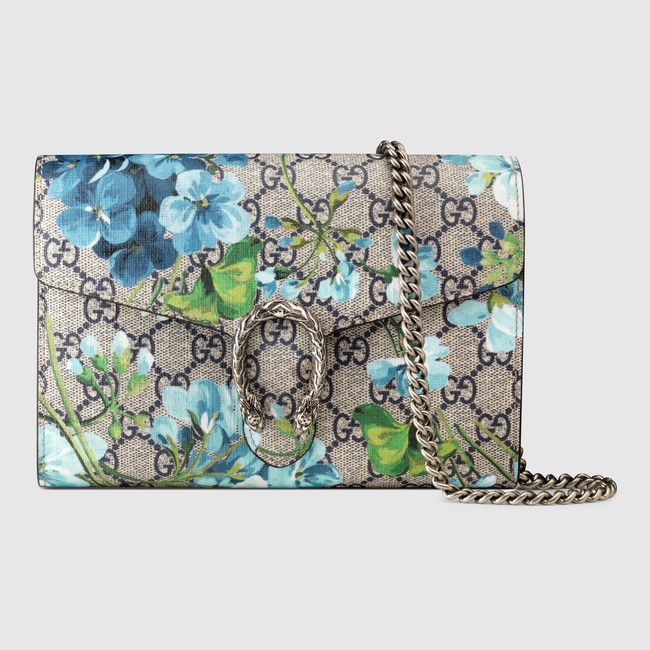 Gucci Dionysus Blooms print mini chain bag 401231 KU2AN 8487