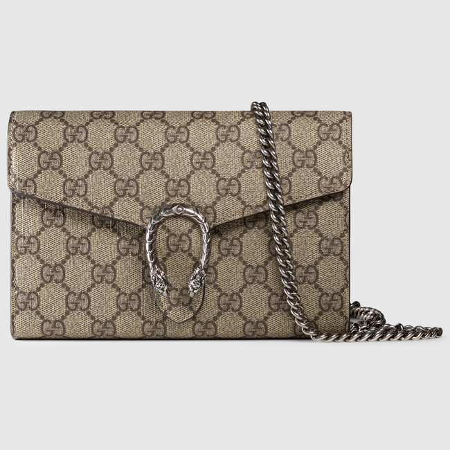 Gucci Dionysus GG Supreme chain wallet 401231 KHNSN 8642