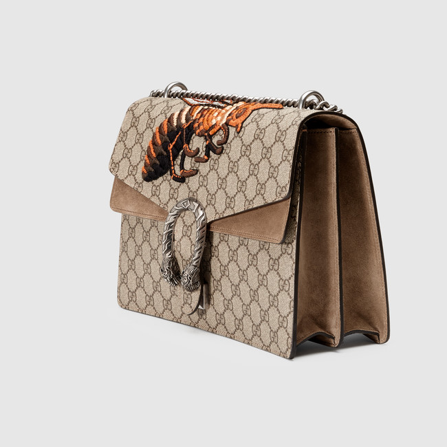 Gucci Dionysus GG Supreme embroidered bag 400235 KHNTN 8700