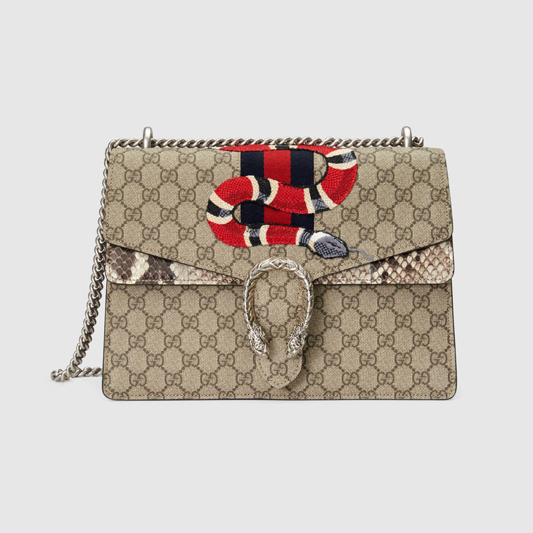 Gucci Dionysus GG Supreme embroidered bag 400235 KWZXN 9750