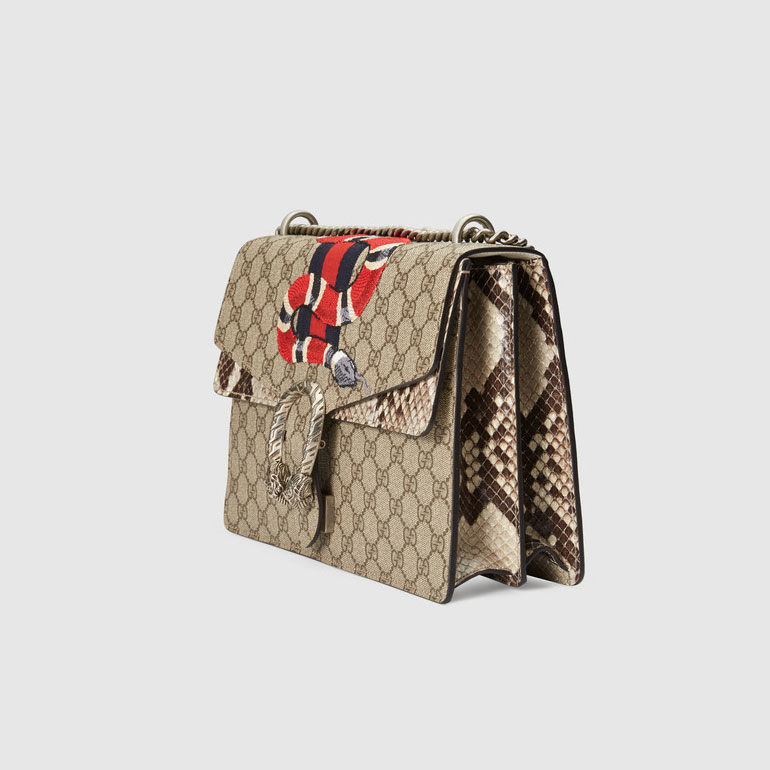 Gucci Dionysus GG Supreme embroidered bag 400235 KWZXN 9750