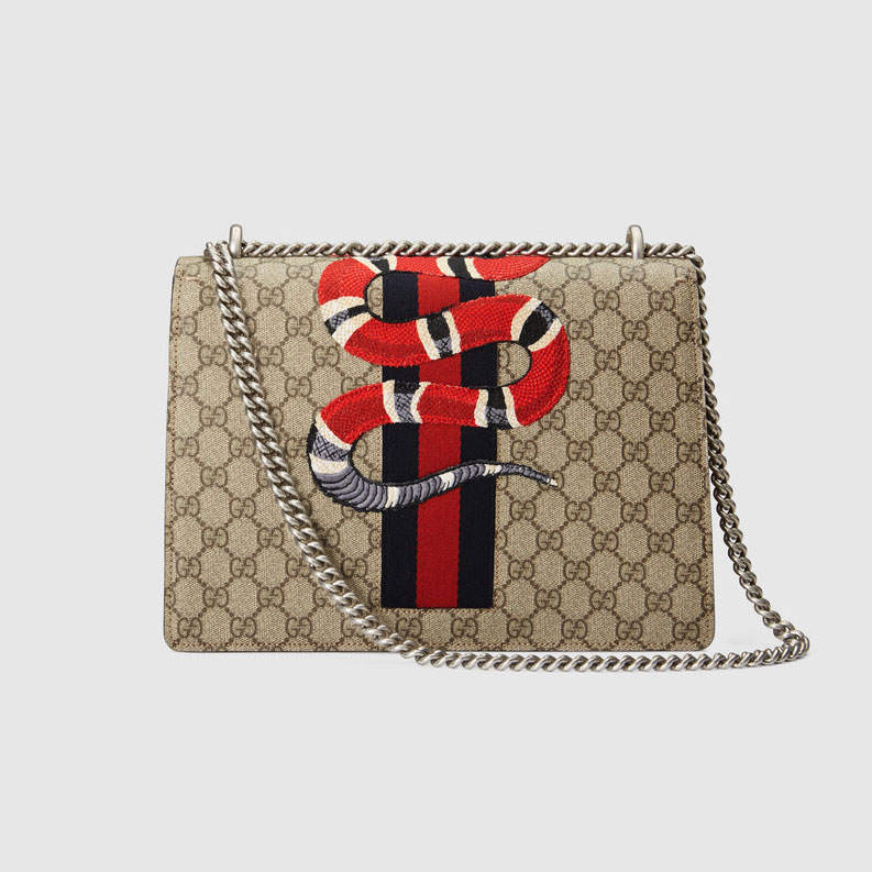 Gucci Dionysus GG Supreme embroidered bag 400235 KWZXN 9750