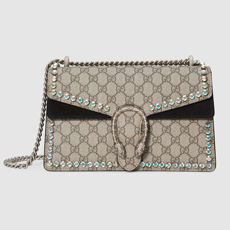 Gucci Dionysus GG Supreme shoulder bag with crystals 400249 9F2FN 8144