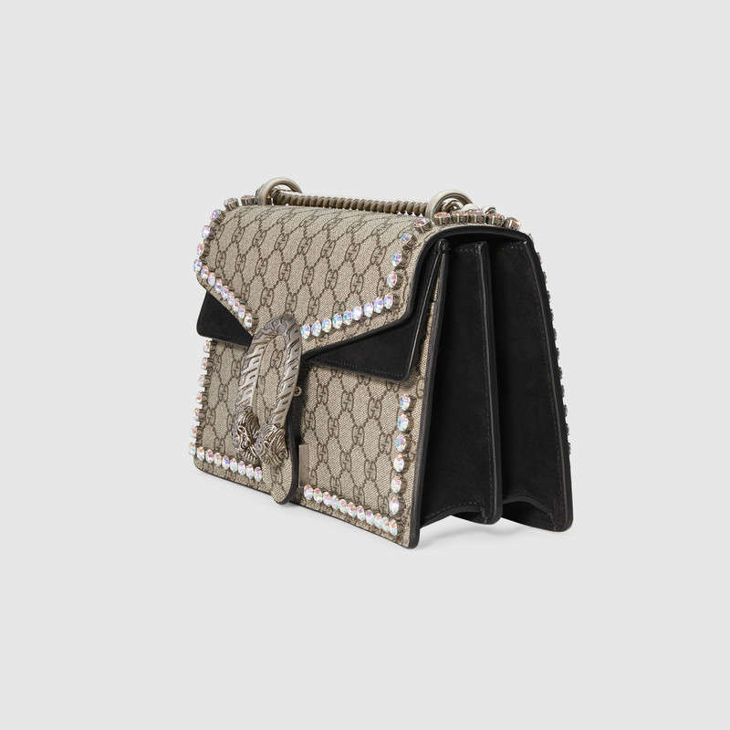 Gucci Dionysus GG Supreme shoulder bag with crystals 400249 9F2FN 8144