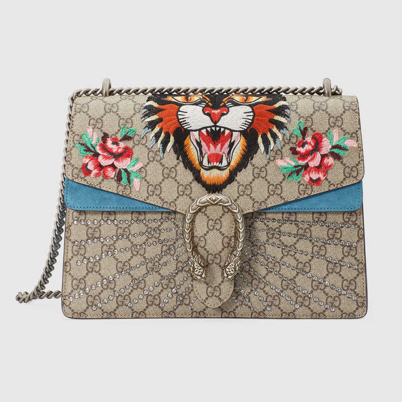 Gucci Dionysus embroidered GG Supreme shoulder bag 403348 9C2GN 9278