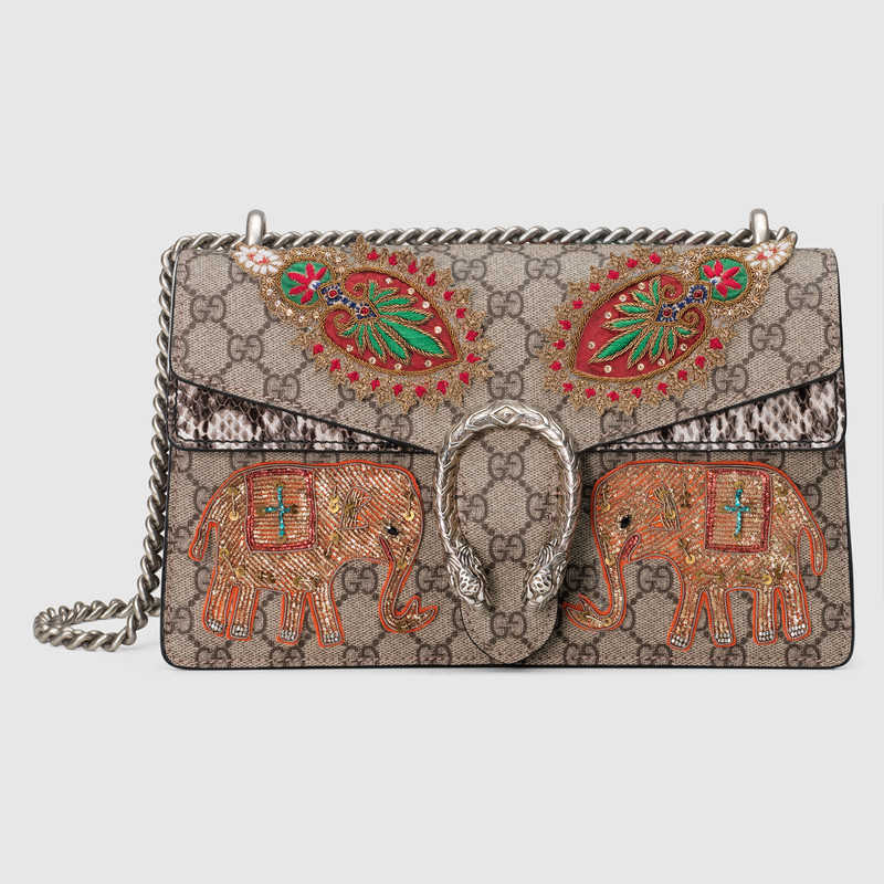 Gucci Dionysus embroidered shoulder bag 400249 K8K2N 9749