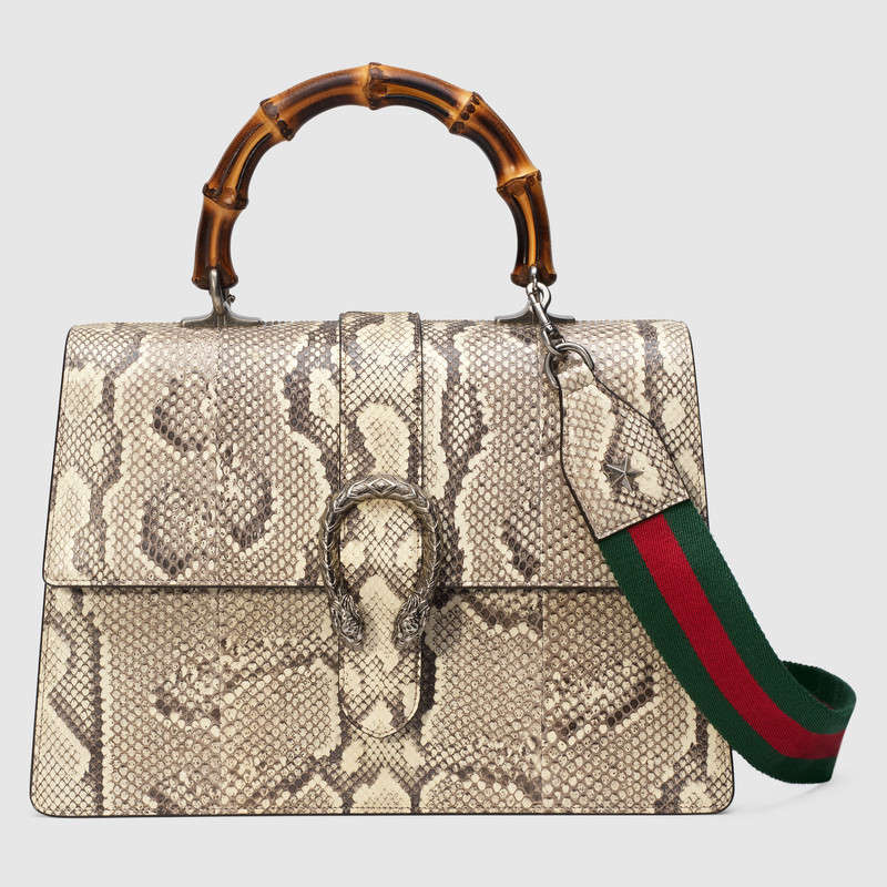 Gucci Dionysus python top handle bag 421999 LRO1N 9385