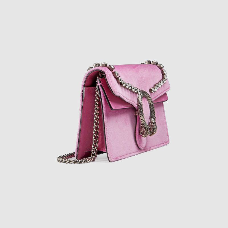 Gucci Dionysus suede super mini bag with crystals 476432 K4DNC 5870