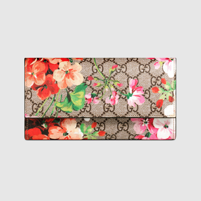 Gucci GG Blooms Supreme chain wallet 404070 KU2IN 8693