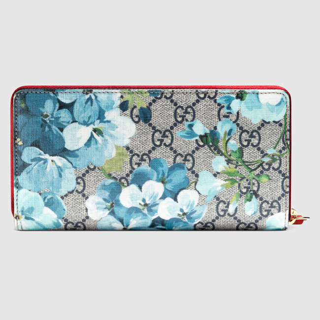 Gucci GG Blooms zip around wallet 404071 KU2IG 8492