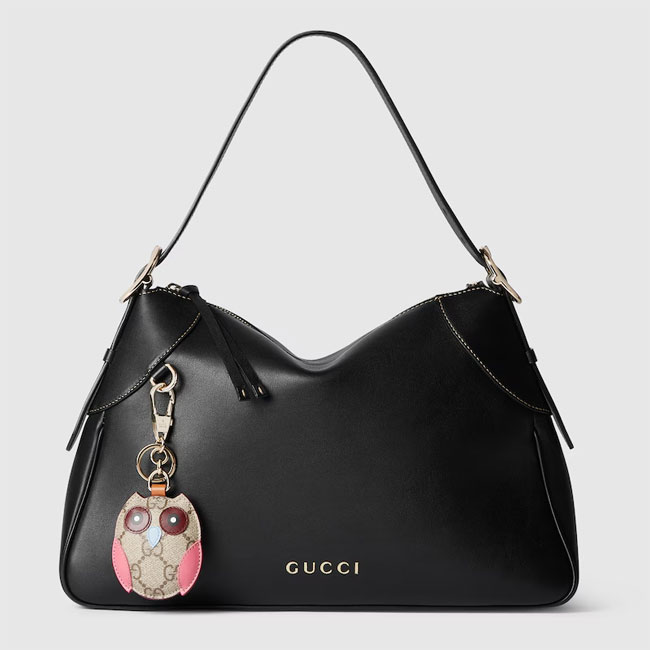 Gucci GG EMBLEM LARGE SHOULDER BAG 815217 AAEC2 1000