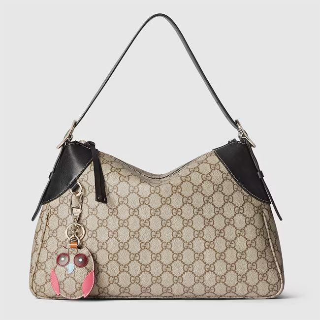 Gucci GG EMBLEM LARGE SHOULDER BAG 815217 FAD6L 9741