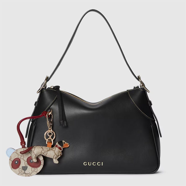 Gucci GG EMBLEM MEDIUM SHOULDER BAG 815216 AAEC2 1000