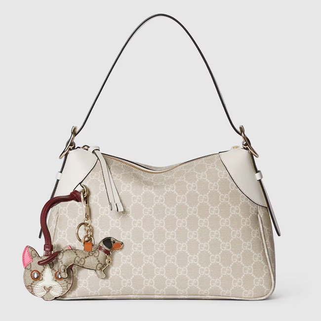 Gucci GG EMBLEM MEDIUM SHOULDER BAG 815216 FAD6L 9642