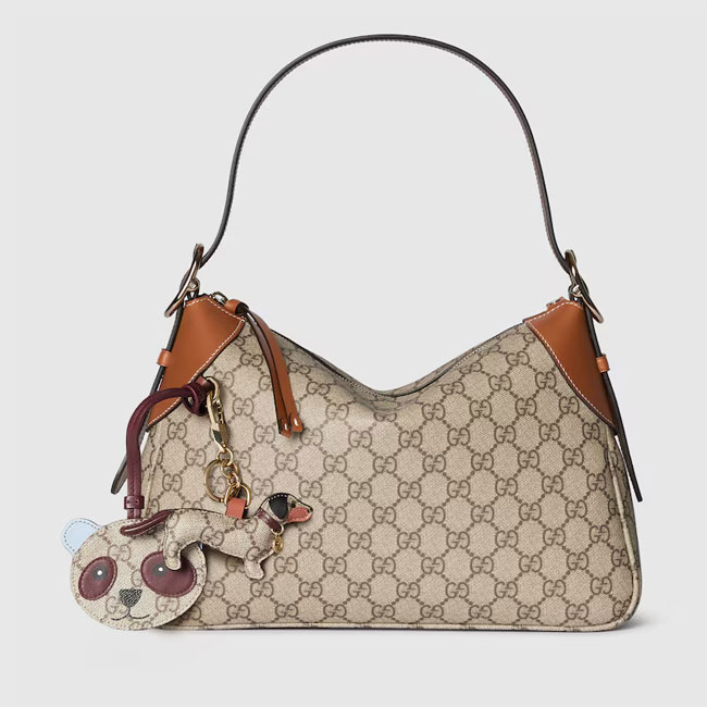 Gucci GG EMBLEM MEDIUM SHOULDER BAG 815216 FAD6L 9758