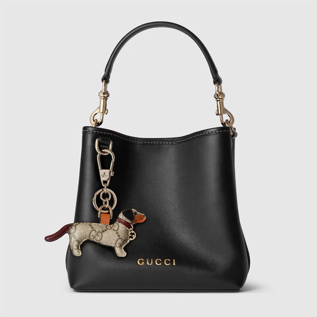 Gucci GG EMBLEM MINI BUCKET BAG 815118 AAEC2 1000