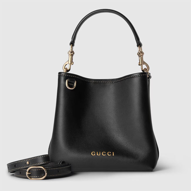 Gucci GG EMBLEM MINI BUCKET BAG 815118 AAEC2 1000