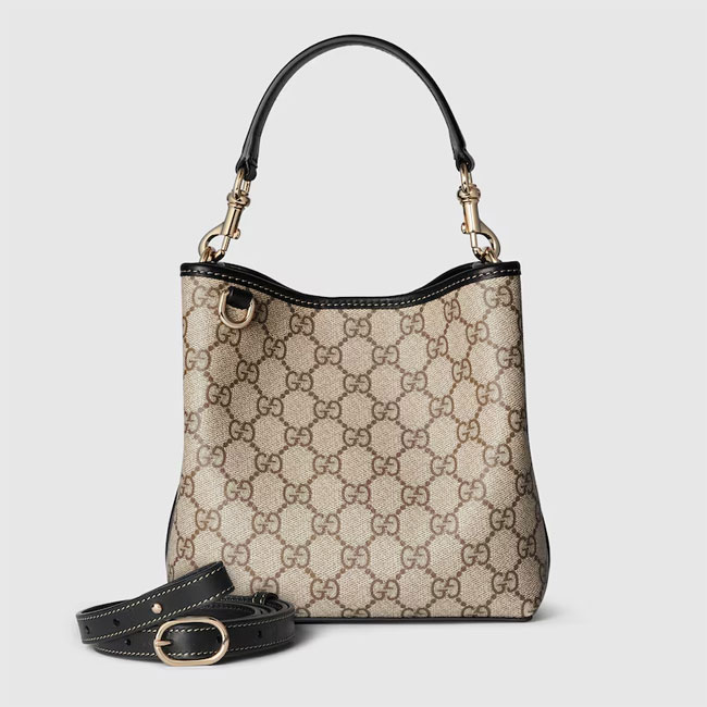 Gucci GG EMBLEM MINI BUCKET BAG 815118 FAD6L 9741