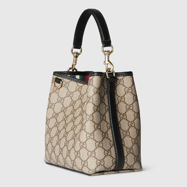 Gucci GG EMBLEM MINI BUCKET BAG 815118 FAD6L 9741