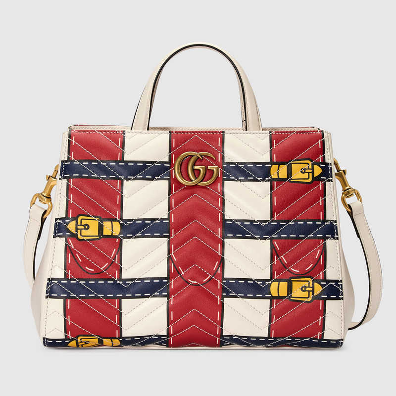 Gucci GG Marmont Trompe loeil shoulder bag 448054 DW5FT 9187