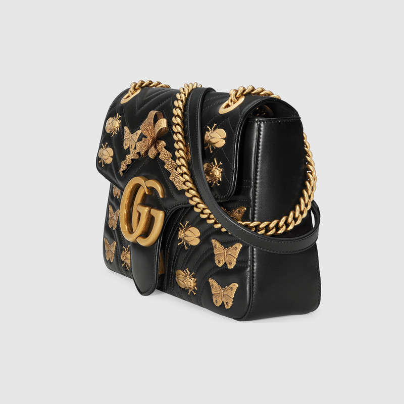 Gucci GG Marmont animal studs shoulder bag 443496 DTDOT 1000