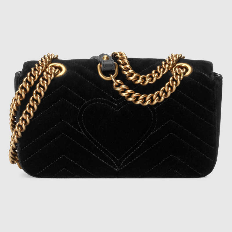 Gucci GG Marmont embroidered velvet mini bag 446744 K4DTT 1093