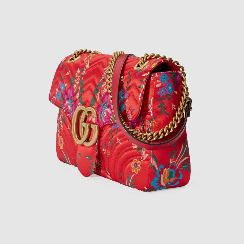 Gucci GG Marmont floral jacquard shoulder bag 443496 K9TDT 8022