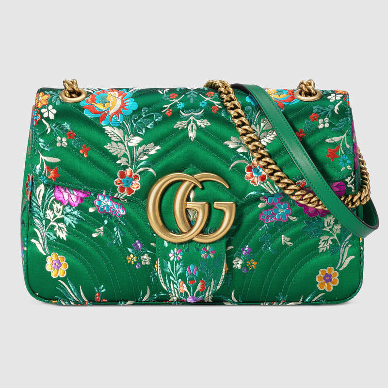 Gucci GG Marmont floral jacquard shoulder bag 443496 K9TDT 8846