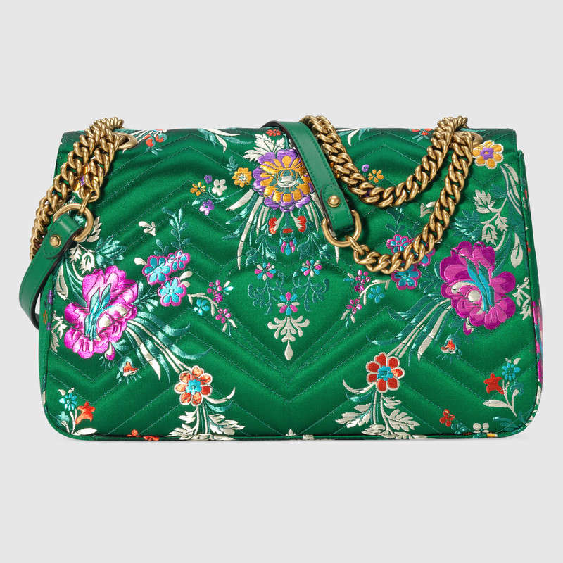 Gucci GG Marmont floral jacquard shoulder bag 443496 K9TDT 8846