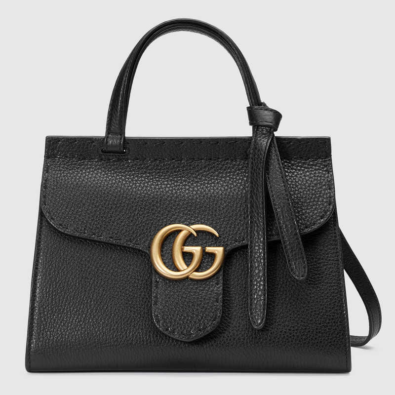 Gucci GG Marmont leather top handle mini bag 442622 A7M0T 1000