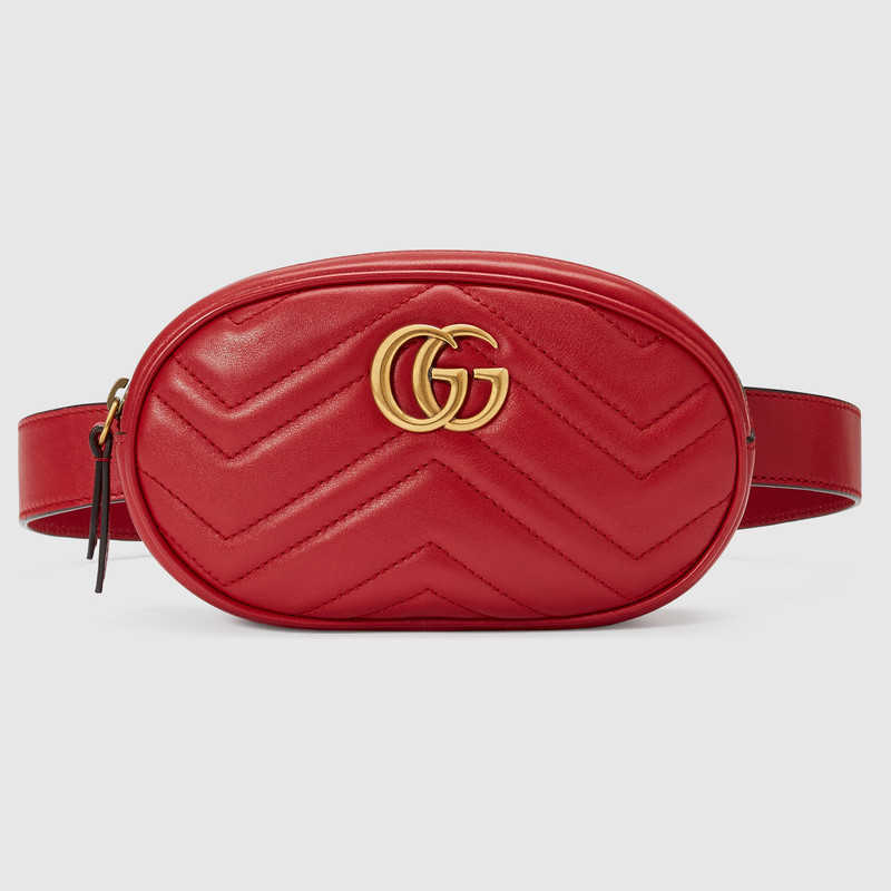 Gucci GG Marmont matelasse leather belt bag 476434 DSVRT 6433