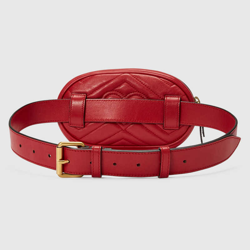 Gucci GG Marmont matelasse leather belt bag 476434 DSVRT 6433