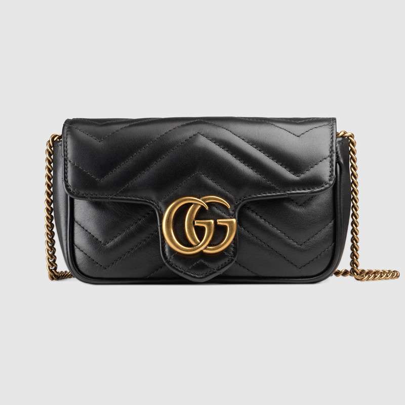 Gucci GG Marmont matelasse leather super mini bag 476433 DSVRT 1000