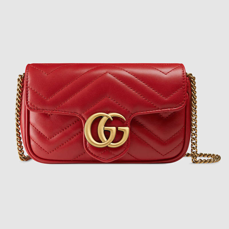 Gucci GG Marmont matelasse leather super mini bag 476433 DSVRT 6433