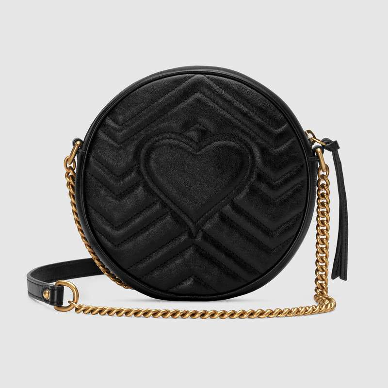 Gucci GG Marmont mini round shoulder bag 550154 0OLET 1000