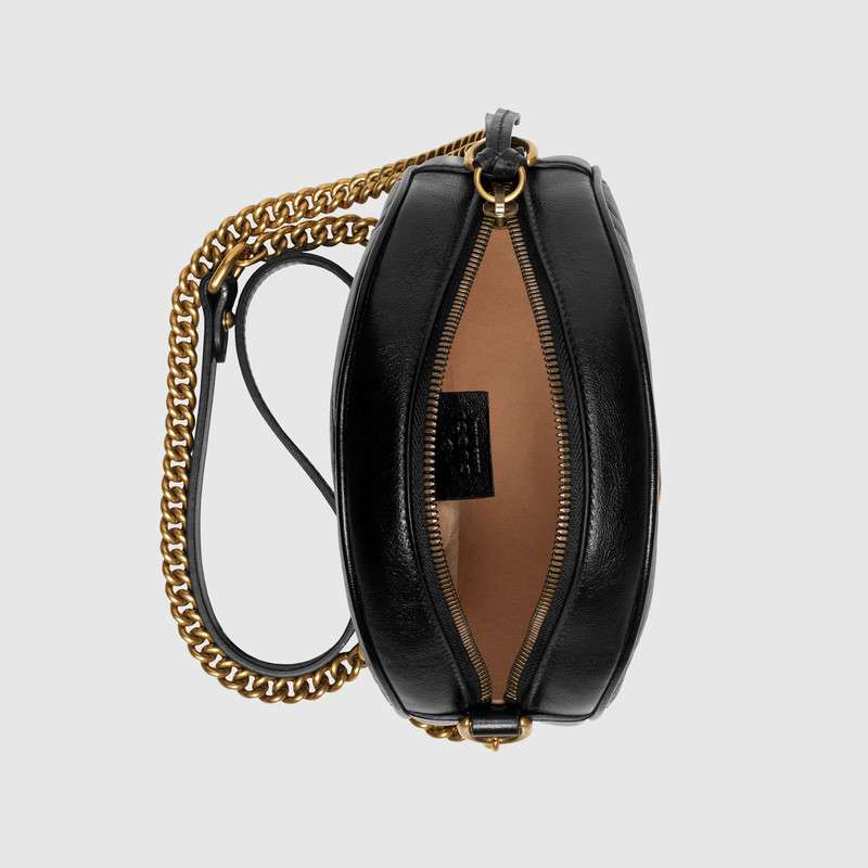 Gucci GG Marmont mini round shoulder bag 550154 0OLET 1000