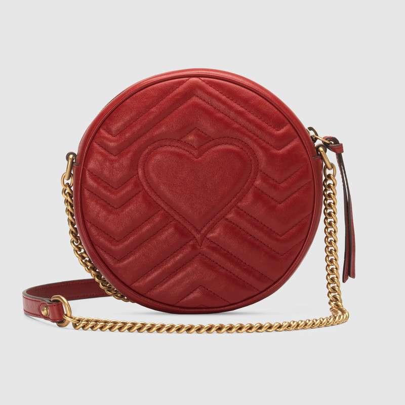 Gucci GG Marmont mini round shoulder bag 550154 0OLET 6438