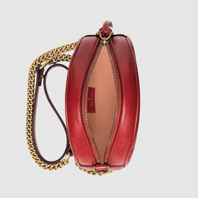 Gucci GG Marmont mini round shoulder bag 550154 0OLET 6438