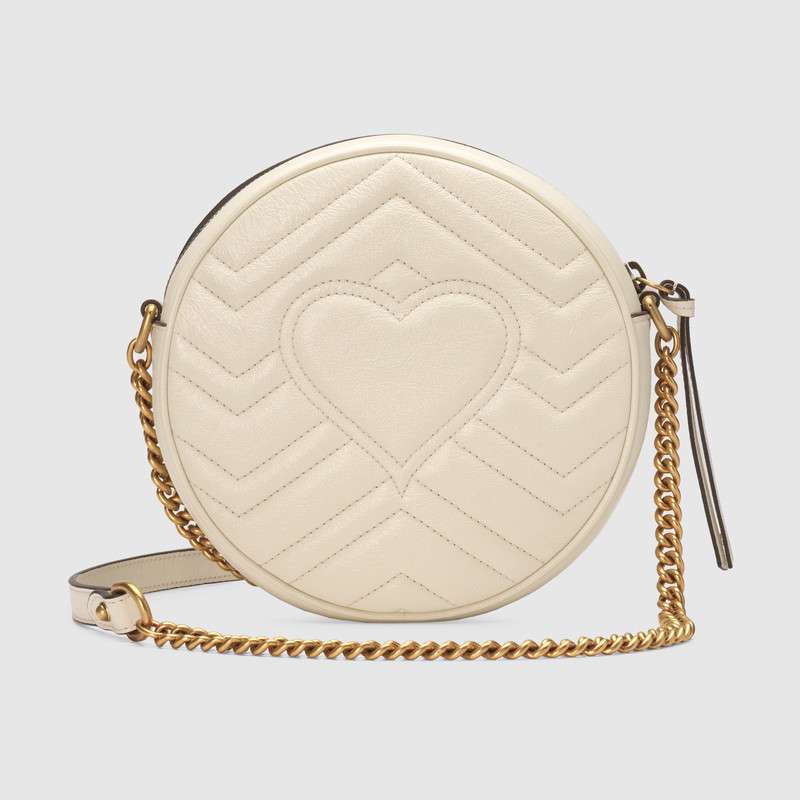 Gucci GG Marmont mini round shoulder bag 550154 0OLET 9022